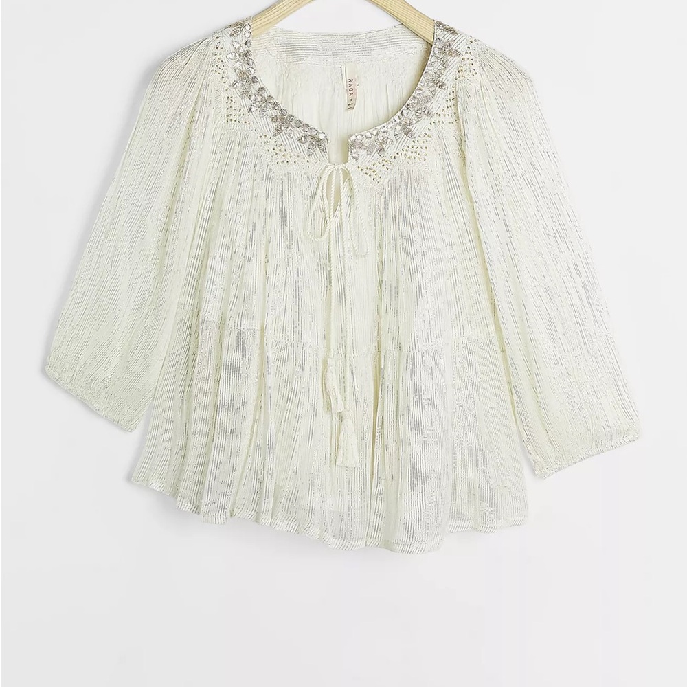 Anthropologie | Raga Madi Shimmer Swing Blouse